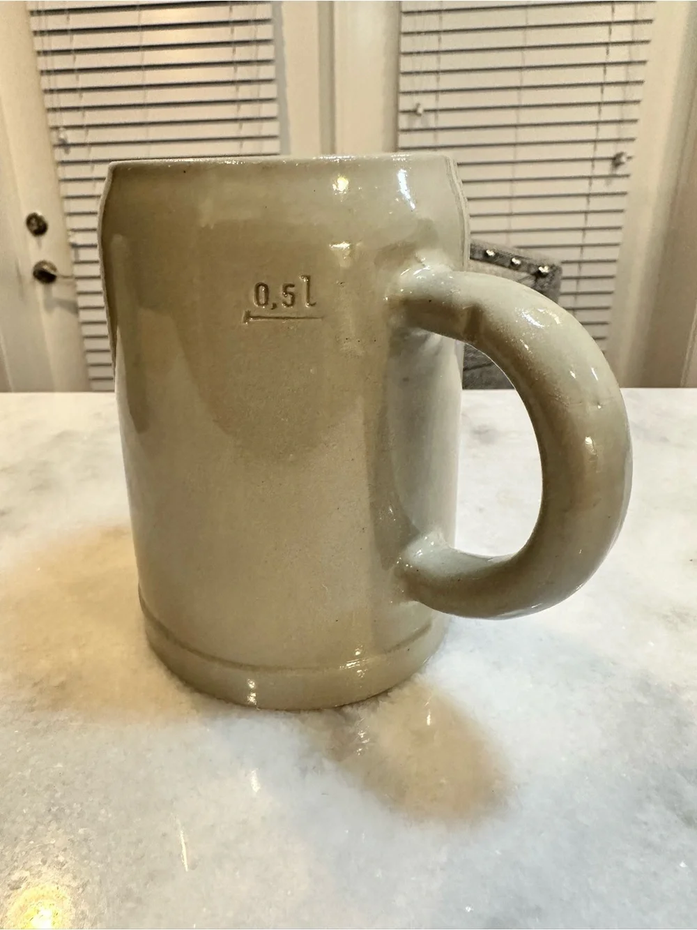 Vintage Beck's Glazed Stoneware Beer Stein, 20oz